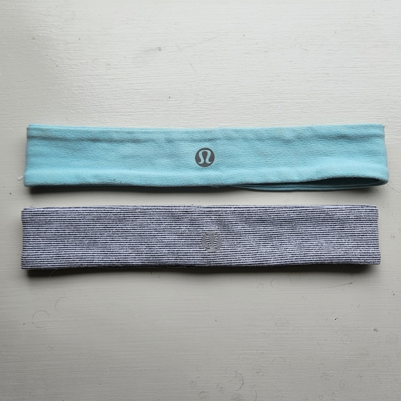 Lululemon Aqua and Gray Headbands - Picture 3 of 8